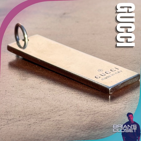 GUCCI Pre-Owned Silver & Black Canvas Monogram Keychain - Picture 2 of 15